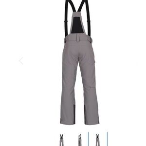 OBERMEYER NWT SMALL GRAY FORCE SUSPENDER KNIGHTLY SKI MENS PANT